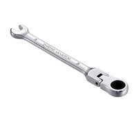 KATUR Clé à cliquet combinée 8mm, clé à cliquet à tête flexible, conception industrielle à double usage, outil métrique professionnel en acier chrome vanadium pour l'entretien de la maison