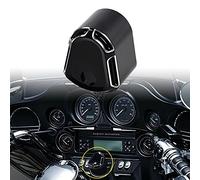 KATUR CNC Couvercle de commutateur d'allumage Moto CNC Accessoire Edge Cut billette en aluminium compatible pour Harley Touring Street Road Glide 2007-2013 (Noir)