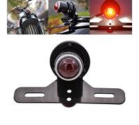 KaTur Feu arrière avec support pour moto, pour éclairage plaque d'immatriculation, feu de freinage, feu arrière