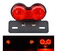 KATUR Feu arrière de Moto 40 W 40 LED intégré, feu Stop, Clignotant avec Support de Plaque d'immatriculation pour H Arley H Onda Y amaha S uzuki K awasaki