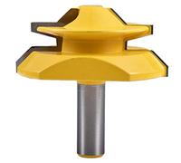 KATUR Foret à onglet à verrouillage de degré 45 degrés, Foret à joint mixte avec tige de 1/2 pouce pour outil de coupe de bois épais et embouts de fenêtre (1/2", largeur de 2-3/4")