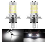 KATUR H4 9003 HB2 Ampoules LED antibrouillard Max 80W Super Lumineux 3000 lumens 6500K Xenon Blanc avec projecteur pour la Conduite de Feux diurnes DRL ou Feux de Brouillard, 12V -24V (Pack de 2)