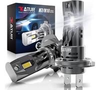 KATUR H7 Lot de 2 ampoules LED pour phare avec 100 W, 30 000 lm, 6000K blanc xénon, format mini 1:1 et Plug & Play