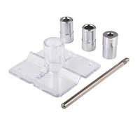 KATUR Jeu de guides de perçage, conducteur 6/8/10mm pour perçage de gabarit de trou de poche, outil de localisation du positionneur à bois pour perçage de trou oblique