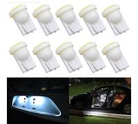 KATUR Lot de 10 ampoules LED blanches T10 168 194 175 2825 W5W pour tableau de bord, éclairage d’angle intérieur, clignotants de groupe d’instruments