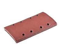 KATUR Lot de 10 feuilles abrasives 93 x 185 mm Papier abrasif à boucle auto-agrippante 180 grains, 8 trous Papier abrasif rectangulaire pour ponceuse orbitale Bosh Sheet Multi-Sander