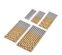 Katur Lot de 13 forets hélicoïdaux en titane avec tige ronde en acier rapide Changement rapide Outils de perçage pour bois, plastique, alliage d'aluminium 1,5-6,5 mm