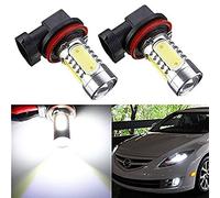 KaTur Lot de 2 ampoules LED 9006 7,5 W HB4 pour phare antibrouillard COB 12 V Xenon Blanc