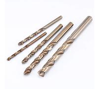 Katur Lot de 5 mèches de perceuse hélicoïdales pour aluminium, fer, acier, acier inoxydable et autres trous métalliques. (4/5/6/8/10 mm)