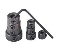 Katur Lot de 8 colliers d'arrêt de profondeur pour perceuse à bois avec clé hexagonale pour serrer et bloquer les vis de 3, 4, 5, 6, 8, 10, 12, 16 mm de diamètre