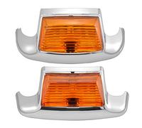 KATUR Moto Jaune Douille Garde-Boue Avant Arrière Fender Tip Light Feu de freinage Clignotant pour Touring FLHT/FLT/FLHS/FLHR (1980-2008) FLSTC (1986-2008) FLSTN (1993-1996)