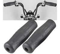 KATUR Moto Poignées 22mm 24mm 7/8 '' Caoutchouc Guidon Gel Grip Rétro en Caoutchouc Moto Vintage Coke Bouteille Guidon Poignées Noir Universel pour Harley Honda Yamaha Kawasaki Suzuki
