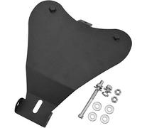 KATUR Moto Solo Seat Plaque de Base Plaque de Base Plaque de Base en Acier Robuste Noir Convient pour Harley Sporster 883 1200 Chopper Bobber (Plaque de Base avec kit de Ressorts Noirs)