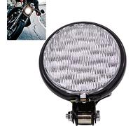 KATUR Phare avant de moto 12,7 cm DC 12 V Blanc Pour Harley Bobber Choppers Touring Custom Bikes