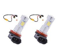 KATUR Super Bright H11 H8 DRL Phare antibrouillard de Remplacement LED Voiture Allume Jour Blanc 12V 80W avec décodeur Canbus sans Erreur 50W 8ohm Faisceau de Charge Ensemble de résistances de Charge