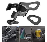 KATUR Support de téléphone multifonction à visser pour Jeep Wrangler JK JKU Sahara Rubicon & Unlimited 2011-2018