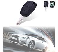 KATUR Télécommande de clé non coupée 2 boutons émetteur 433 MHz puce PCF7946 pour Renault Vivaro Movano Master Traffic