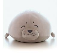 Katutude Animal en Peluche de Phoque 60cm, Oreiller De Phoque Coussin Mignon de Phoque de Peluche avec Corps Potelé Jouet en Peluche Poupée Oreiller Mignon de Coton Doux pour Les Enfants
