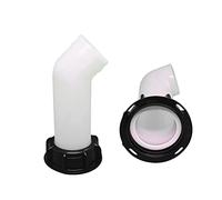 Katutude Bec de Vidange avec éCrou, Buse de RéServoir Deau Valve 1000l IBC Rallonge de Cuve, Extension Deau de Pluie Buse d'Extension Buse de Tuyau Adaptateur Universel pour Raccord Robinet Cuve IBC