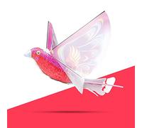 Katutude Bird Jouet Volant,Simulation doiseaux Télécommandée Vol RC Toys avec lumières LED Mini Forme doiseau de Drone Jouet Cadeaux davions télécommandés pour Enfants débutants Rouge