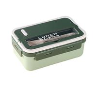 Katutude Boîte à Bento avec 2 Compartiments Et Couverts, Bento Lunch Box Enfant Adulte Boîte à Déjeuner en Plastique Anti-fuite Boîte à Repas Lunchbox Boîte à Lunch Boite Repas pour Travail École