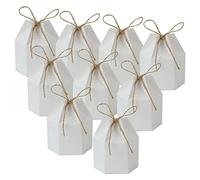 Katutude Boîte-Cadeau De Fête De Bricolage, 50 Pièces Boîtes à Bonbons Hexagonales en Papier, Boîtes à Dragées Boîtes Cadeaux Boîte Faveur Mariage Coffret Cadeau de Bonbons pour Fêtes, Mariage