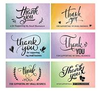 Katutude Carte Remerciements Merci, Carte Merci pour Votre Commande Carte de Voeux Carte Merci pour Tout Autocollant Remerciement Commande pour Magasin