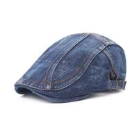 Katutude Casquette Béret Plate Homme Réglable Béret Chapeau Plat Casquettes Souples en Jean Casquettes Plates Homme Vintage Flat Cap Bonnet d'hiver Beret Casquette Plate Chapeau de Soleil