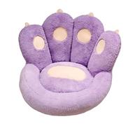 Katutude Coussin de Siège en Forme de Patte de Chat, Mignon Coussin de Chaise avec Support de Dossier en Peluche Confortable Coussin de Sol de Canapé Doux pour Chaise Canapé Paresseux Décoration