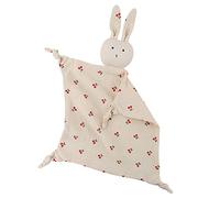 Katutude Doudou Lapin Plat, Peluche Doudou Lapin, Serviette D'apaisement pour Bébé, pour Nouveau-Né, 100% Coton, Blanc, 45 cm x 52 cm