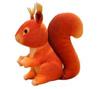 Katutude Ecureuil Peluche, Écureuil en Peluche Doux Et Réaliste Animal en Peluche Kawaii Écureuil de Simulation Jouet Poupée en Peluche Mignon Animaux Plush Doll Cadeau pour Enfants Garçons Filles