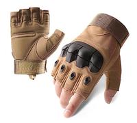 Katutude Gants Tactiques Demi-Doigts Militaires pour Hommes, Gants de Moto sans Doigts Hommes Femmes Gants Respirants de Moto Gants Sport Anti-Choc pour Escalade Sports Vélo Chasse