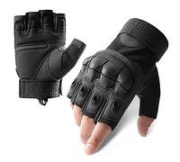 Katutude Gants Tactiques Demi-Doigts Militaires pour Hommes, Gants de Moto sans Doigts Hommes Femmes Gants Respirants de Moto Gants Sport Anti-Choc pour Escalade Sports Vélo Chasse