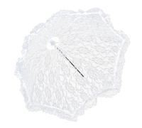 Katutude Parapluie de Broderie de Dentelle, Vintage Dentelle Parapluie Parasol À La Main Fleur Broderie Ombrelle Mariage Mariée Parasols en Dentelle de Fleurs Parapluie de Mariage en Dentelle
