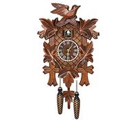 Katutude Pendule à Coucou, Horloge Murale en Bois Coucou Horloge Vintage avec Carillon Et Pendule Horloge Murale Digitale Pendule Coucou Murale Décoration Intérieure pour Salon Chambre
