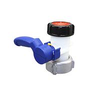 Katutude Robinet de Sortie Réservoir GRV, 75 mm Vanne Papillon Adaptateur de Réservoir Deau IBC Universel Robinet de Vidange pour Citerne de Pluie, Cuve IBC, Bidon