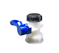 Katutude Robinet de Sortie Réservoir GRV, 75 mm Vanne Papillon Adaptateur de Réservoir Deau IBC Universel Robinet de Vidange pour Citerne de Pluie, Cuve IBC, Bidon