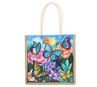 Katutude Sac de Courses Reutilisable DIY Diamond Painting Sac à Provisions avec Poignées Sac Fourre-Tout en Toile Pliable Kit de Peinture Diamant Sac à Bandoulière Femme Sacs À Main pour Femmes Fille