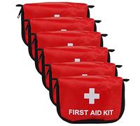 Katutude Trousse de Premier Secours, 6 Pièces Kit de Premiers Secours Vide Sac de Premiers Secours Sac de Premiers Soins de Sécurité Compact Et Léger Sac Médical pour Camping, Voyages, Maison