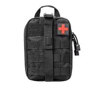Katutude Trousse de Secours Militaire Vide, Trousse de Secours Tactique Ceinturon Pratique Compact Trousse de Premiers Soins Sac Médical Sac Molle de Premiers Secours pour Activités de Plein Air