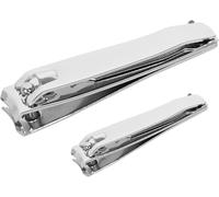Katx Set Of 2 Nail Clippers,Stainless Steel,Durable,Well-Made Nail Clippers For Hands & Feet,Sharp,Sturdy Professional Nail Clippers For Men,Women & Children