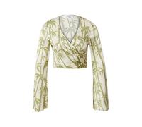 Katy Perry exclusive for ABOUT YOU Chemisier 'Jolina' crème / vert, Taille XL