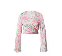 Katy Perry exclusive for ABOUT YOU Chemisier 'Jolina' vert / rose clair, Taille XL