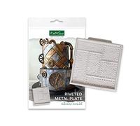 Katy Sue Designs Moule en silicone en plaque de métal rivetée pour la décoration de gâteaux, l'artisanat, les cupcakes, Sugarcraft, biscuits, bonbons, cartes et argile DM0053