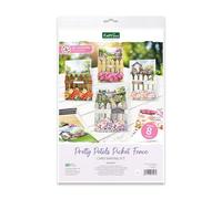 Katy Sue Designs Pretty Petals Kit de fabrication de cartes pour adultes Contient 8 cartes en forme, 2 feuilles de découpage, tampons en mousse adhésifs, instructions (français non garanti) et 8