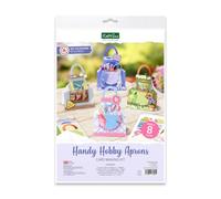 Katy Sue Kit de fabrication de cartes comprenant 8 tabliers pratiques, 2 feuilles de découpage, tampons en mousse adhésifs, instructions (français non garanti) et 8 enveloppes. Kit de fabrication de