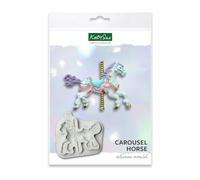 Katy Sue Moule en silicone pour décoration de gâteaux et travaux manuels - Motif cheval de foire magnifiquement détaillé - Dimensions du moule : 81 x 110 x 10 mm