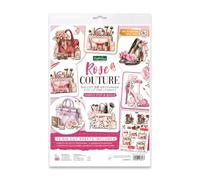 Katy Sue Rose Couture Lot de 10 feuilles A4 prédécoupées pour décoration de cartes 3D et projets de loisirs créatifs