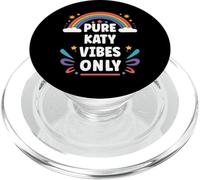 Katy Vibes Only Cute Retro Girls Katy Name PopSockets PopGrip pour MagSafe