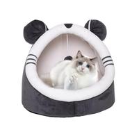 Katzen Höhlenbett - Gemütliches Versteck Mit Abdeckung, Flauschiges Schlafnest Für Haustiere, Wärmehaltende Form | Bequeme Ruhezone Für Katzen Kleine Hunde Indoor Zuhause Wohlfühlen